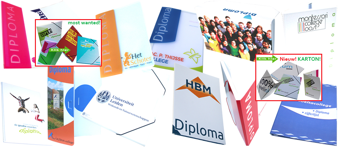Diplomamappen voor scholen